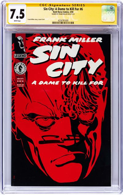 Sin City: A Dame to Kill For #6, 1994, Page Quality: White, Grading: 7.5