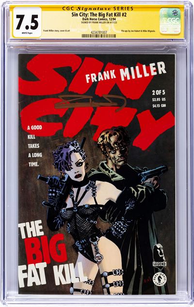 Sin City: The Big Fat Kill #2 (Signature Series), 1994, CGC 7.5