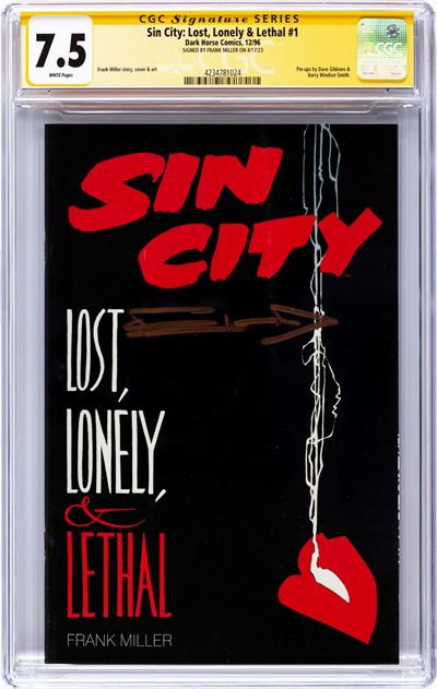 Sin City: Lost, Lonely & Lethal # 1 (Signature Series), 1996, Grading 7.5