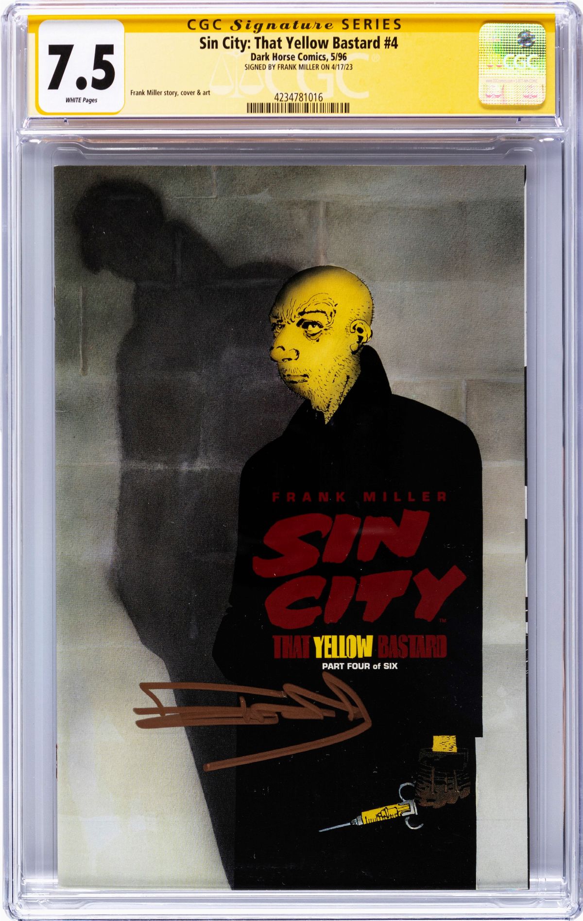 Frank Miller Sin City That Yellow Bastard Signature Series Fumetti Tavole E