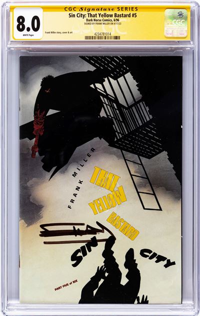Sin City: That Yellow Bastard #5 - 1996, CGC 8.0