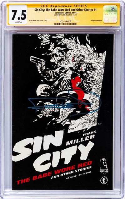 Sin City: The Babe Wore Red and Other Stories # 1, 1994, Page Quality: White, CGC Grading: 7.5