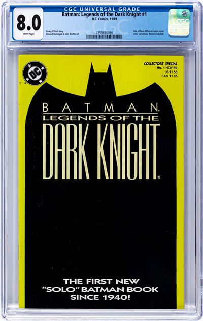 Batman: Legends of the Dark Knight # 1, Comic book certificato CGC 8.0