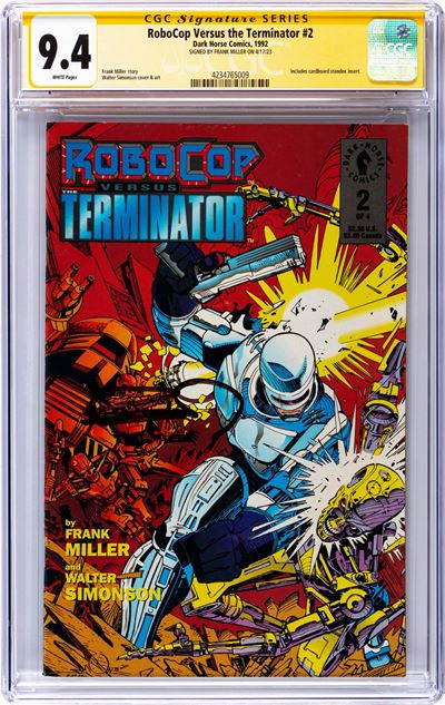 RoboCop Versus the Terminator #2 (Signature Series), 1992, Page Quality: WHITE, Grading 9.4