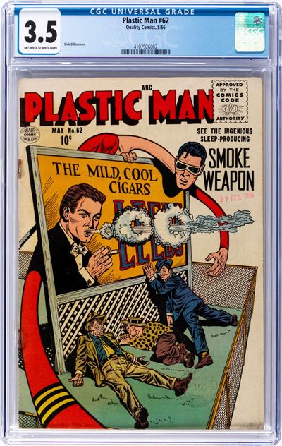 Plastic Man #62, fumetto del 1956 con grading 3.5