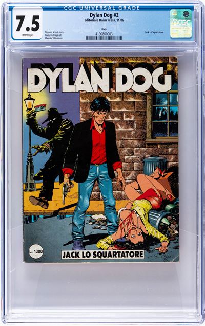Dylan Dog, Issue #2 (1986), Page Quality: WHITE, Grading 8.0