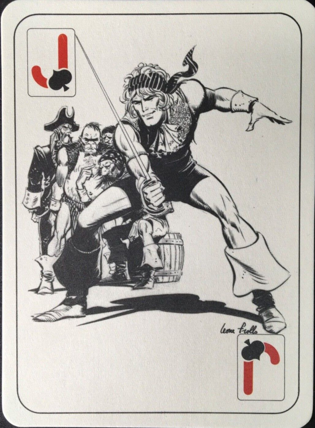 Leone Frollo - Jack di Picche - Matita e china su cartone