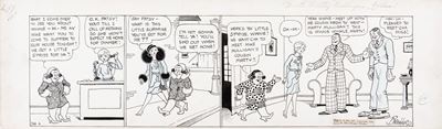 Winnie Winkle - Meet Mike Mulligan, matita, pastello e china su cartoncino