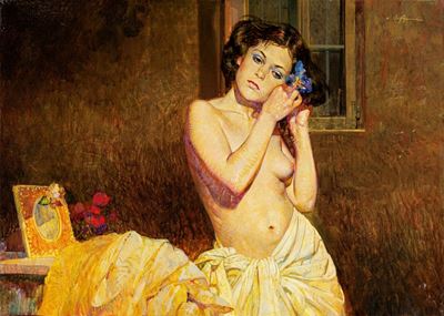 Biancaneve, olio su tela