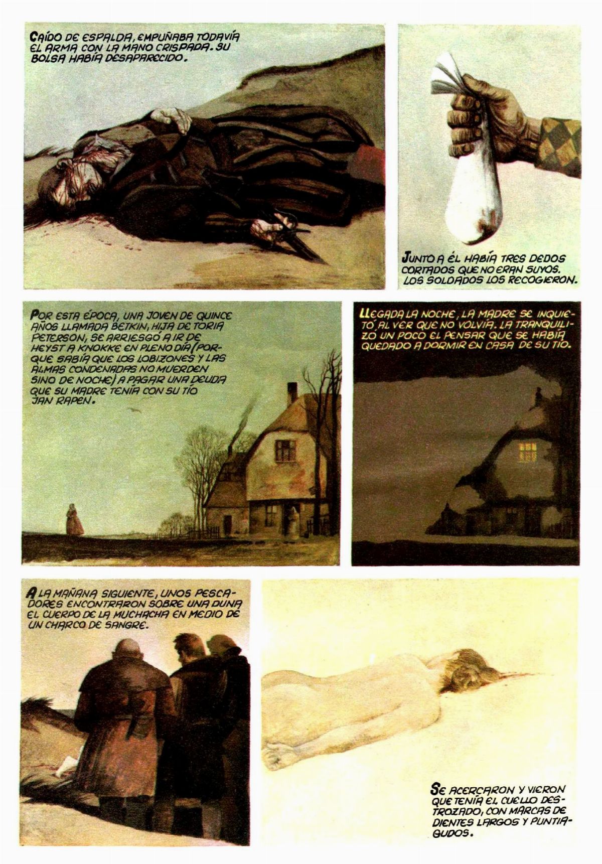 Enrique Breccia - La leggenda di Till Ulenspiegel, tempera su cartone