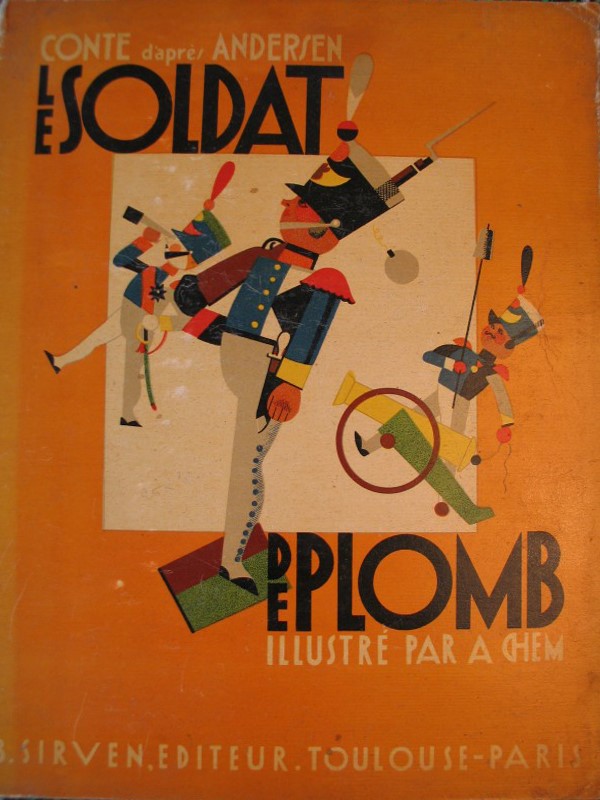 Chem (alexandre Chemetoff) - Le soldat de plomb, tempera su cartoncino