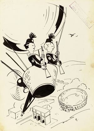 Balilla nei cieli di Roma