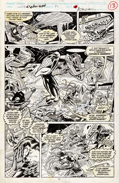 Web of Spider-Man - This Blood Is My Blood, matita e china su cartoncino Marvel