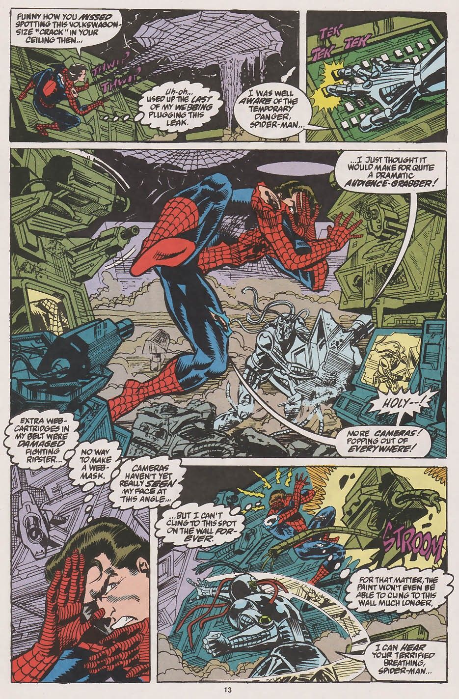 Alex Saviuk - Web of Spider-Man - This Blood Is My Blood, matita e china su cartoncino Marvel