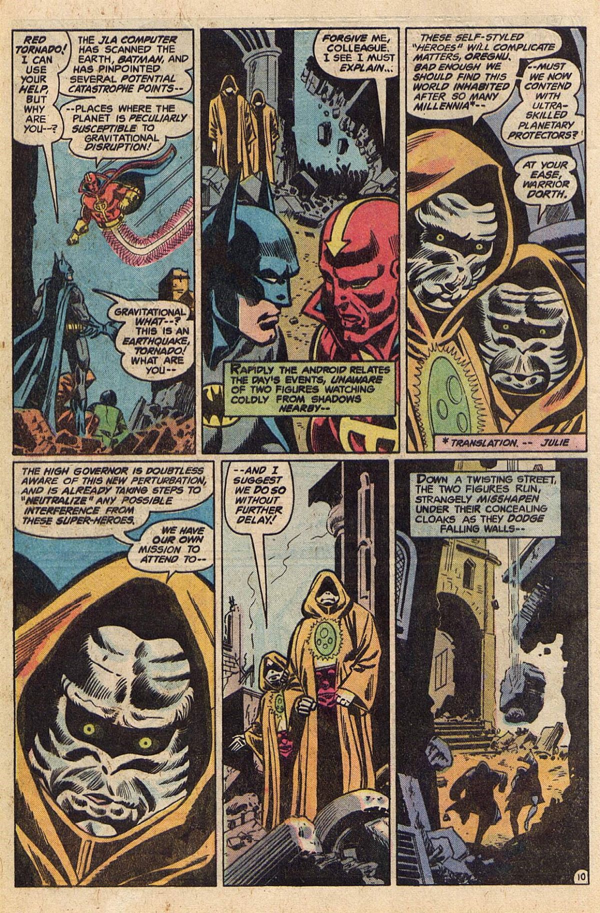 Dick Dillin - Justice League of America - Under The Moons Of Earth!, Matita e china su cartoncino...