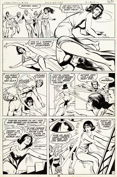 Tavola originale di Lois Lane: Good Health...It's Killing Me!, matita e china su cartoncino DC