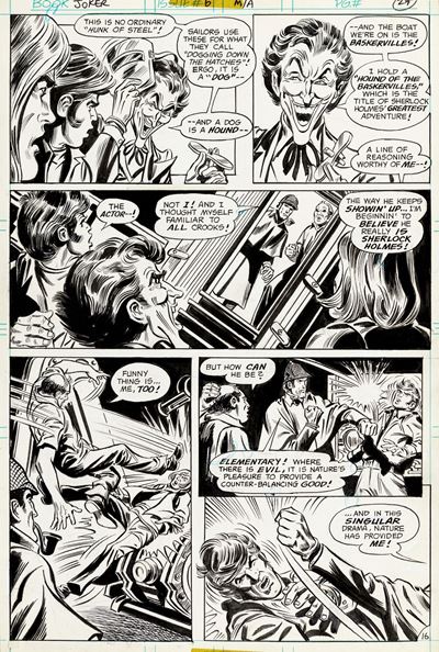 The Joker - Sherlock Stalks the Joker!, matita e china su cartoncino