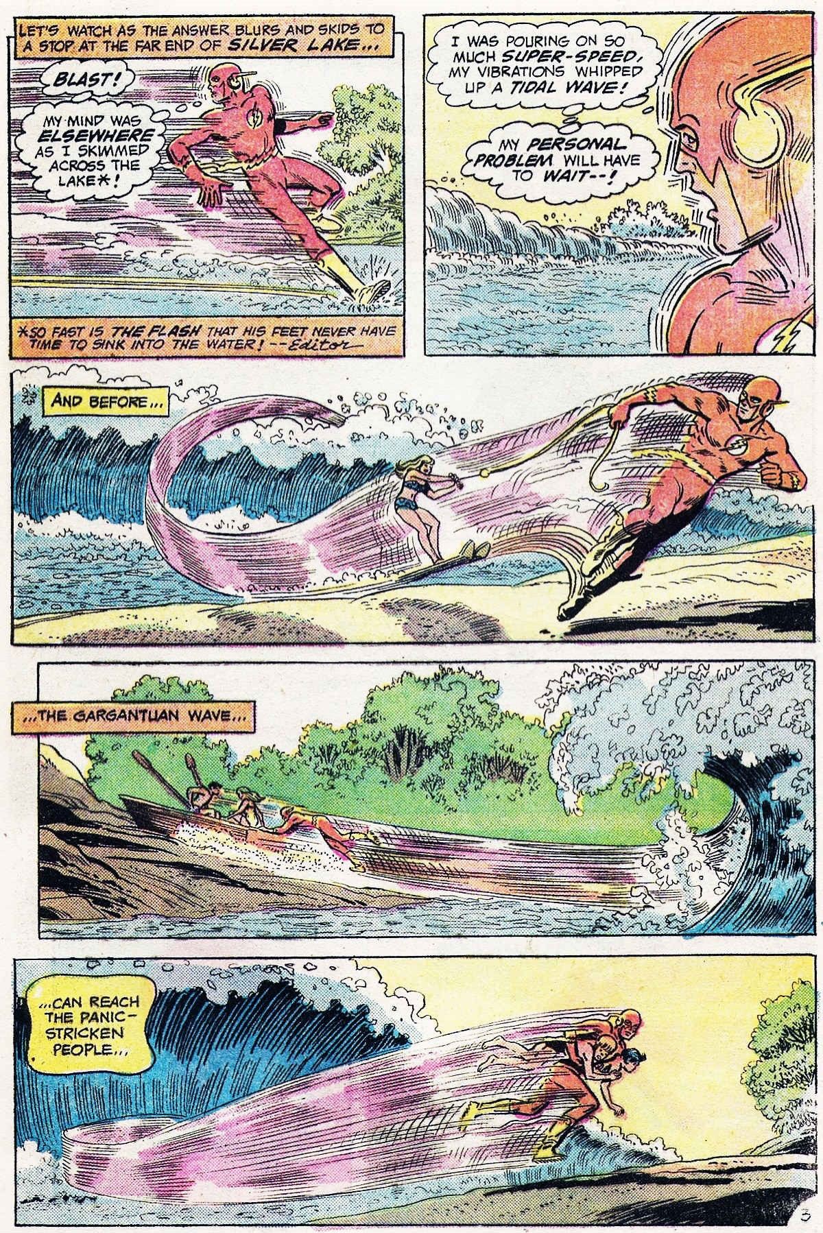 Irv Novick - The Flash - Nowhere On The Face Of The Earth!, matita e china su cartoncino, 27 x 41...