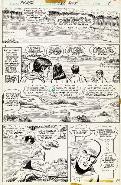 The Flash - Nowhere On The Face Of The Earth!, matita e china su cartoncino DC