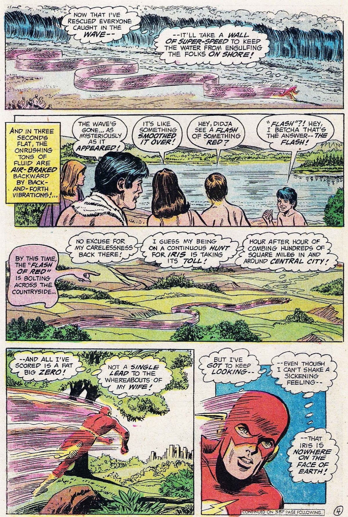 Irv Novick - The Flash - Nowhere On The Face Of The Earth!, matita e china su cartoncino DC
