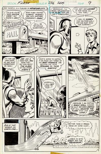 The Flash - Nowhere On The Face Of The Earth!, matita e china su cartoncino DC