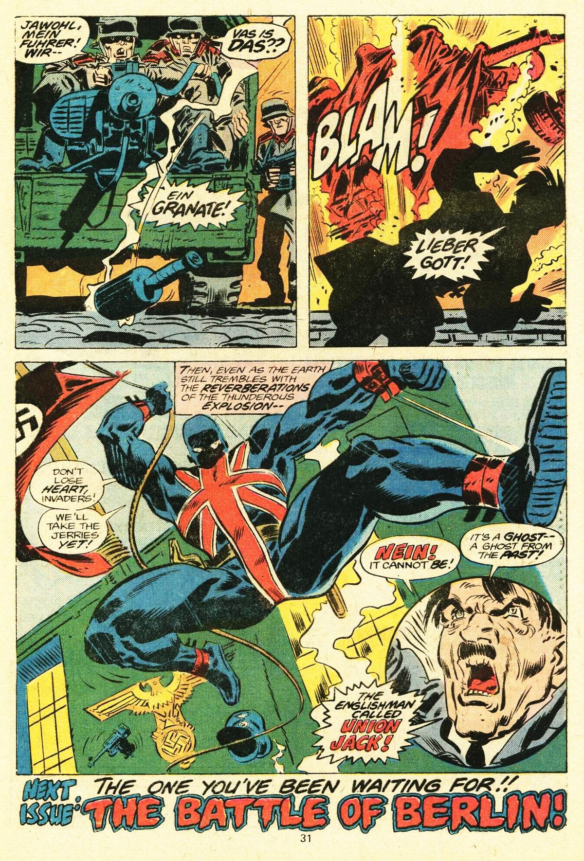 Frank Robbins - The Invaders - War Comes to the Wilhelmstrasse, matita e china su cartoncino Marv...