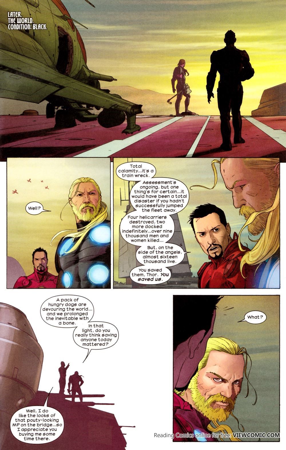 Esad Ribic - Ultimate Comics: Ultimates - The Republic is Burning, matita, pastello e china su ca...