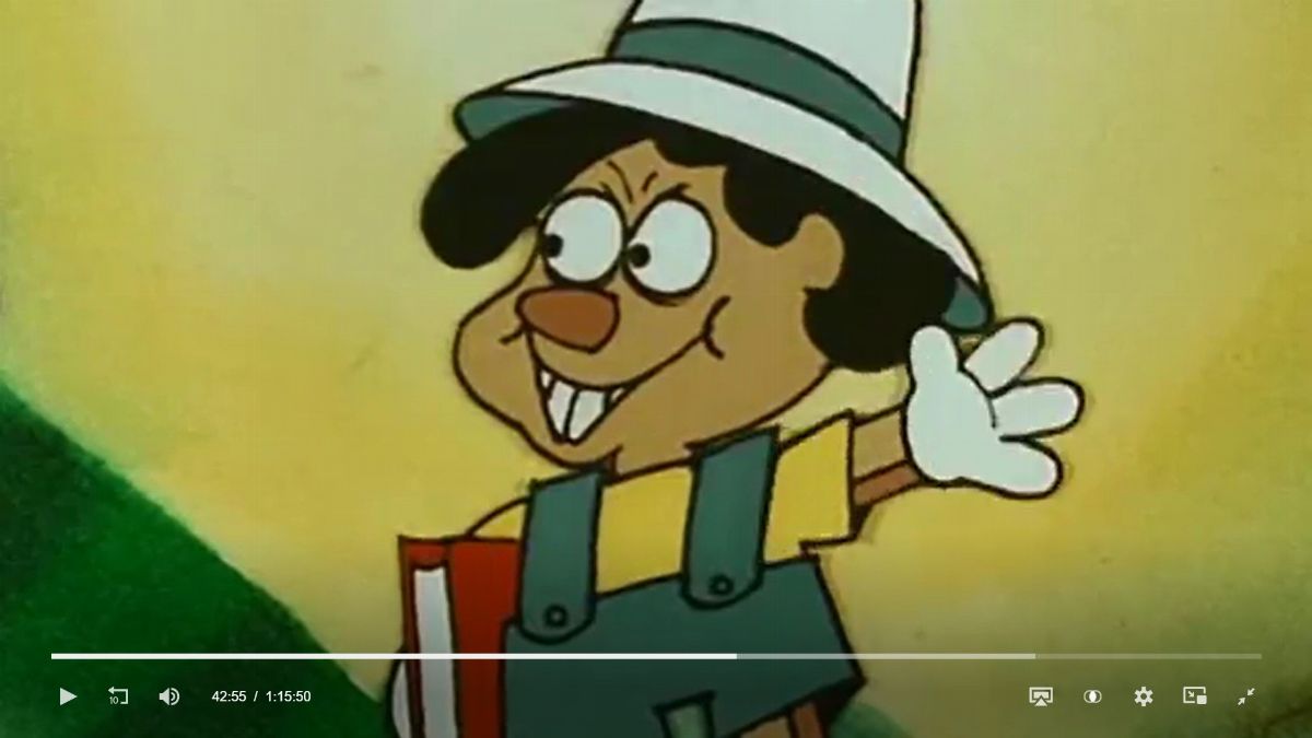 Studio Bozzetto - Bruno Bozzetto, Il signor Rossi cerca la felicità, tempera su rodovetro