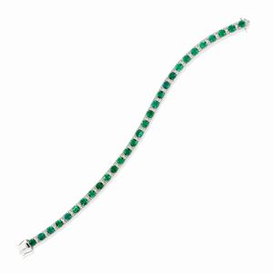  - Bracciale con smeraldi e diamanti
