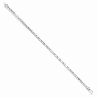 Bracciale tennis in oro bianco 18k con diamanti