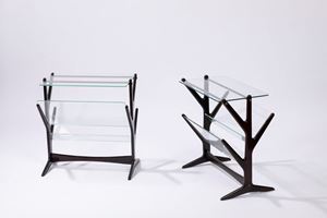 Two magazine racks