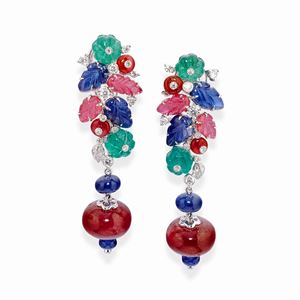 "Tutti frutti" earrings