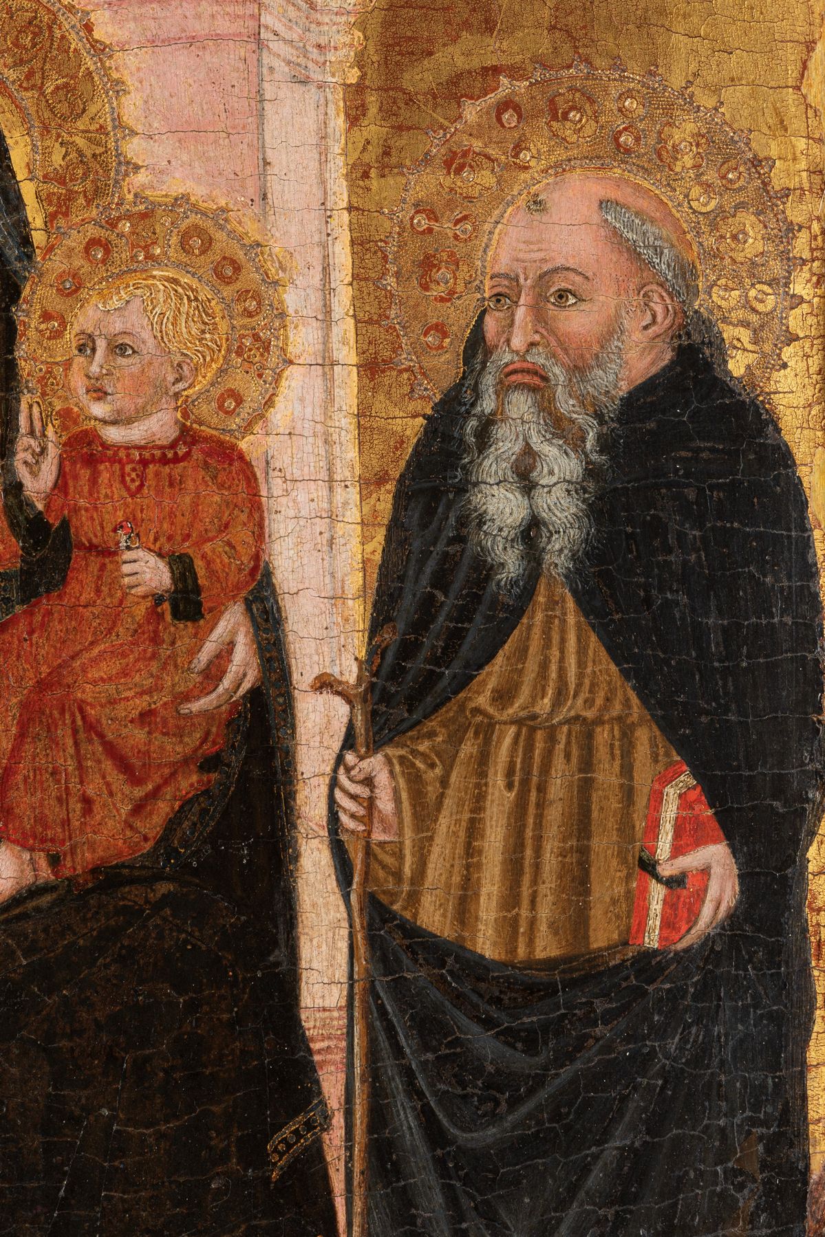 Scuola Toscana, Fine Secolo XIV - Inizio Secolo XV - Sconosciuto, Vergine con Bambino in trono, S...