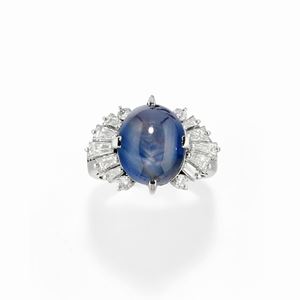 Star sapphire ring