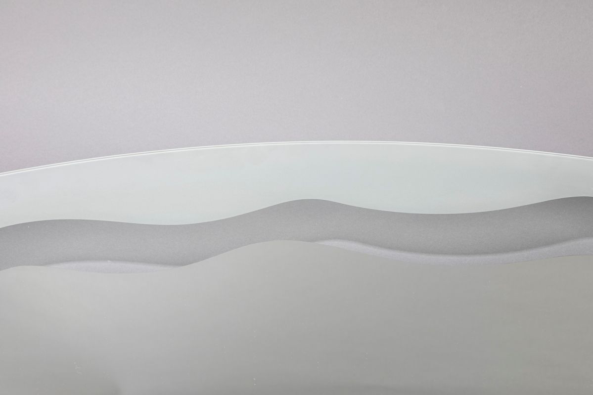 Nanda Vigo - Round Round - specchi in vetro con bordo satinato, 125 x 80 cm, 1990 ca.