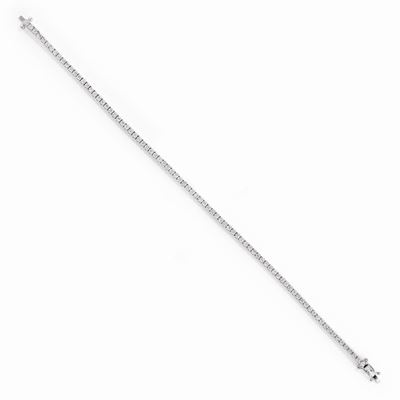 Bracciale tennis in oro bianco 18k con diamanti