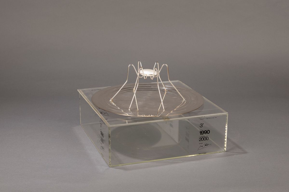 Lino Sabattini - Crostacei - scultura in metallo argentato, edizione limitata