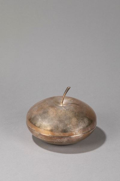 Ciliegia, contenitore in metallo argentato, produzione Christofle, 1950 ca.