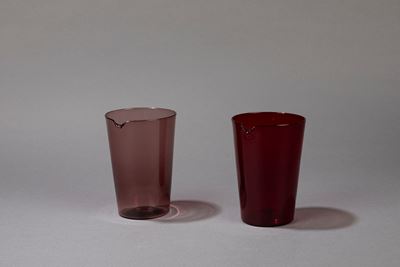 Due Caraffe in vetro soffiato - anni '50