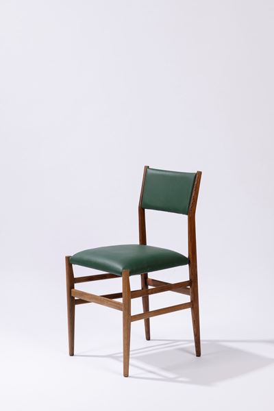 Sedia Leggera, legno e similpelle, 1952