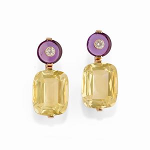 Colorated stone earrings 