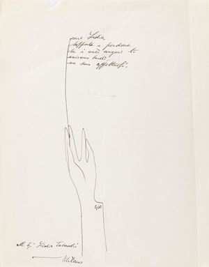 Ponti Gio - Biglietto di auguri con mano