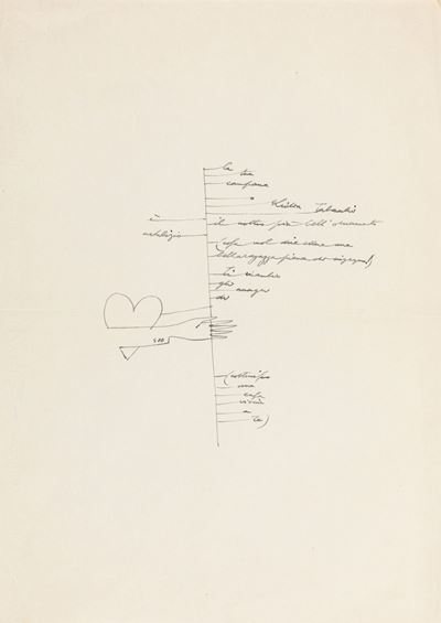 Calligramma, inchiostro su carta