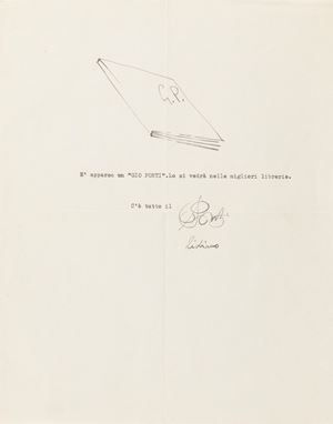 Ponti Gio - Calligramma