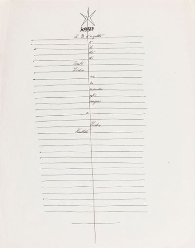 Calligramma, inchiostro su carta