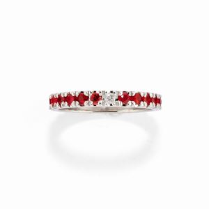 Anello con rubini