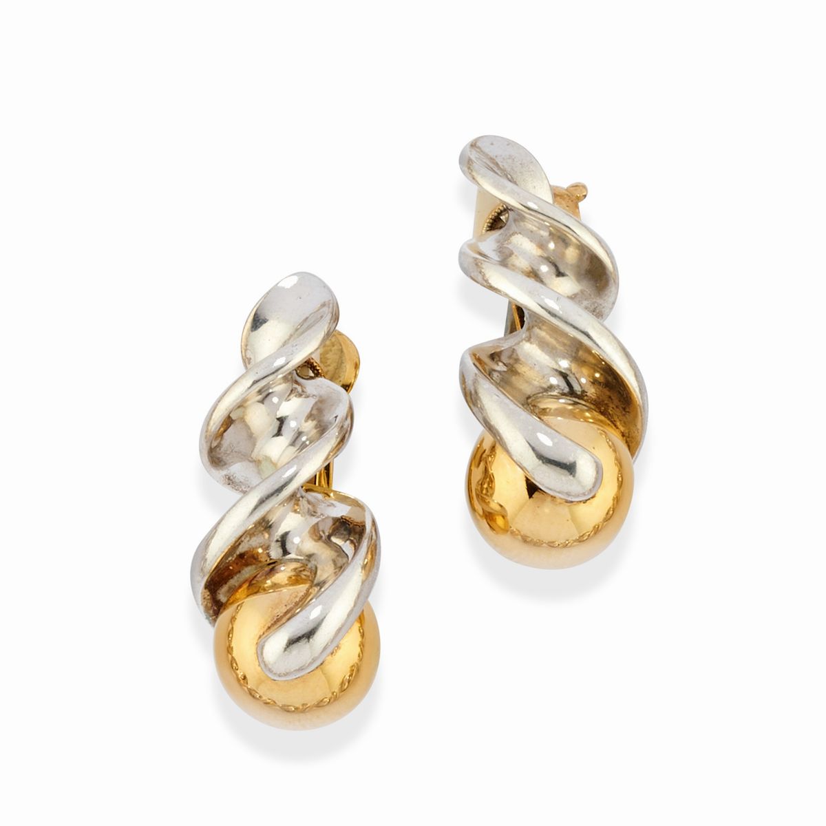 Marina B - Demi parure in argento e oro giallo 18k