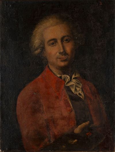 Autoritratto di un pittore, olio su tela
