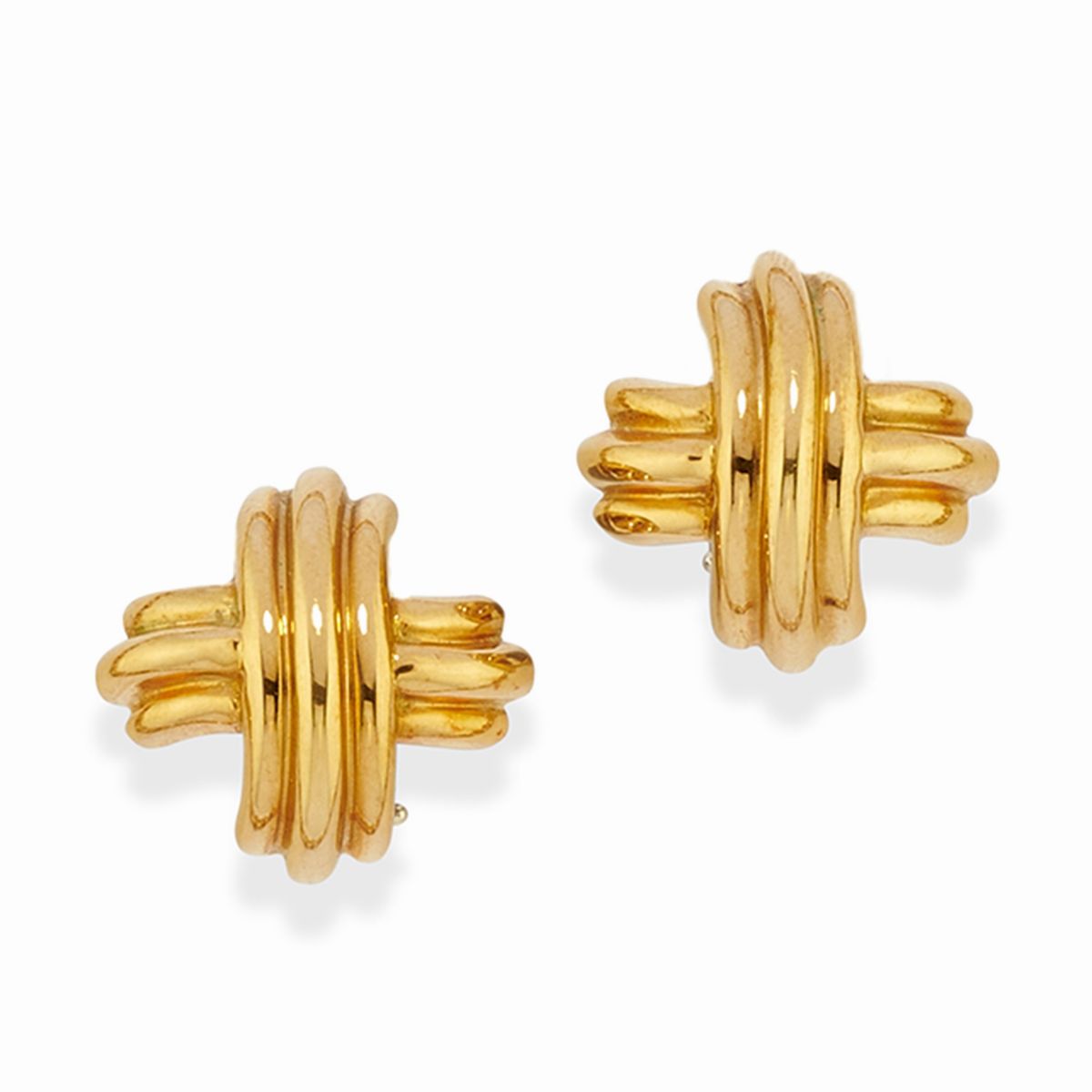 Tiffany & Co. - Demi parure in oro giallo 18k, composta da girocollo e orecchini