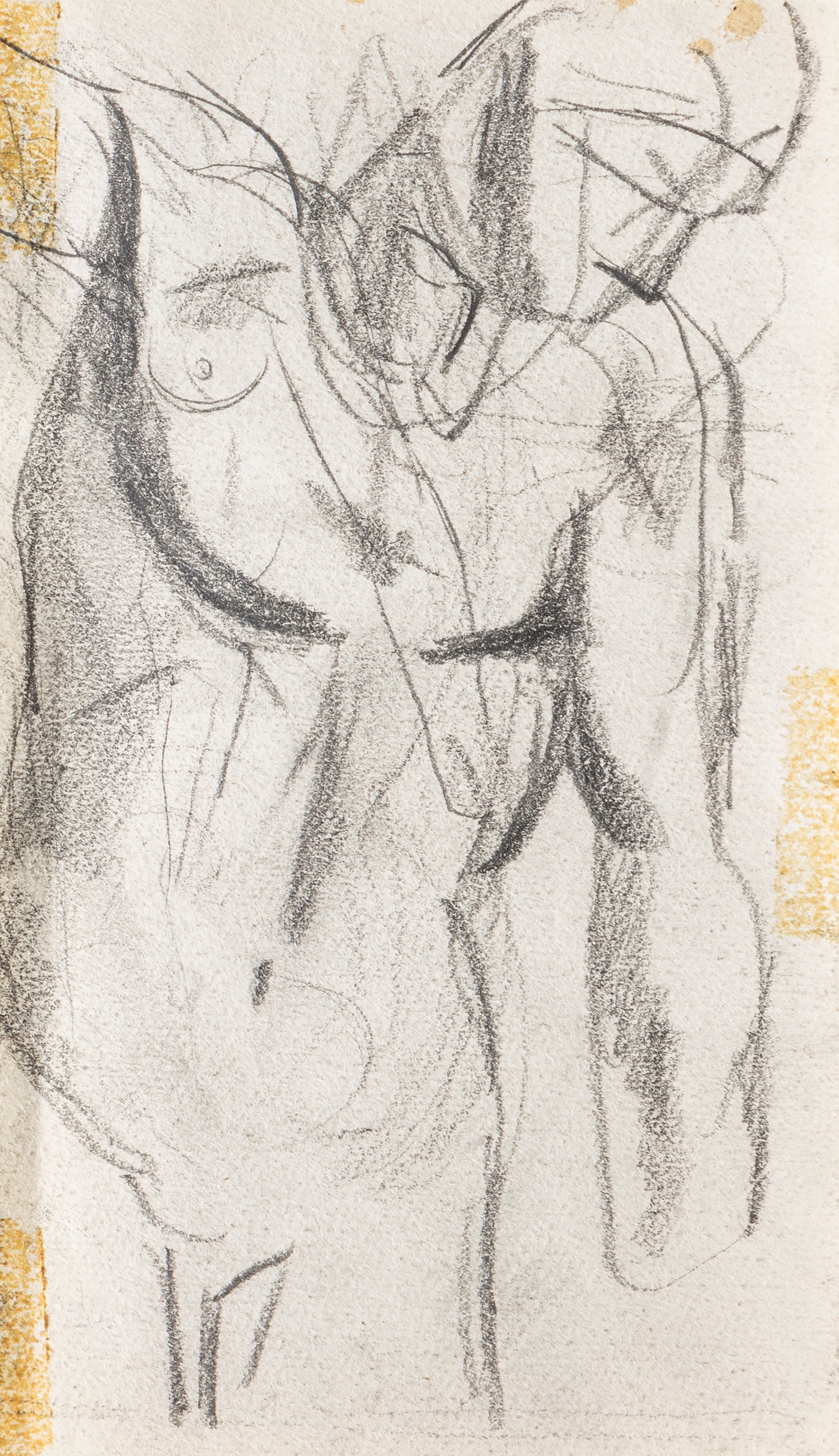 Mario Sironi - Paesaggi (recto) ; Nudo Maschile (verso)